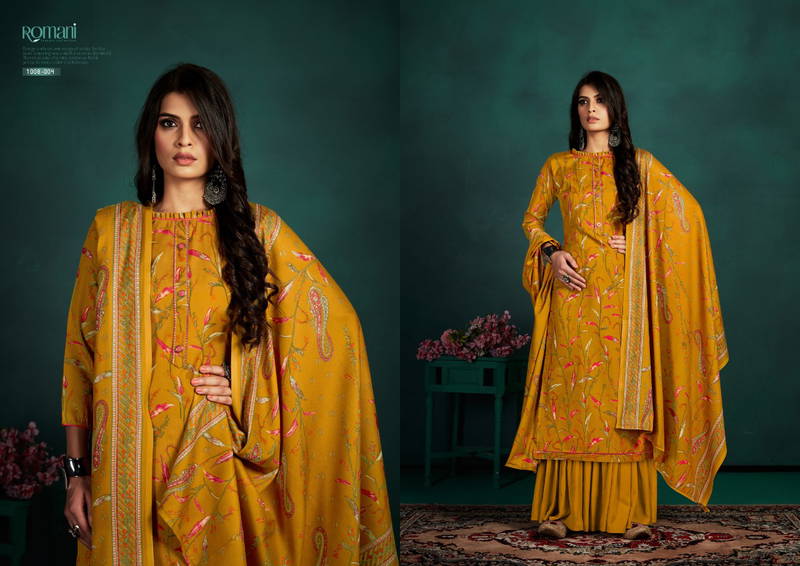 Romani Flora Exclusive Wear Designer Pashmina Collection